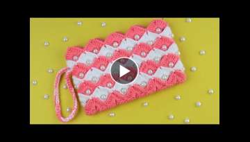 Beautiful Easy crochet clutch bag