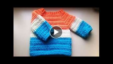 crochet baby sweater/jumper/pullover