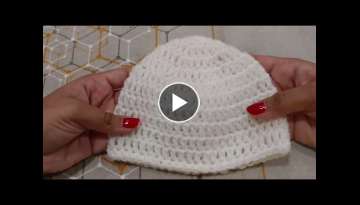 Easy & Fast Crochet Baby Hat (Basic)