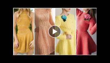 New launched of women crochet skater dress patterns