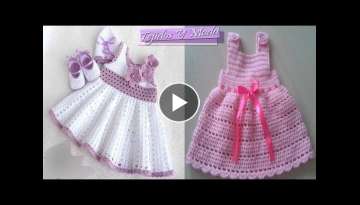 Vestidos Para Bebe Nina Con Patrones - Tejidos a Crochet