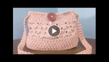 Luxury crochet crossbody bag step by step