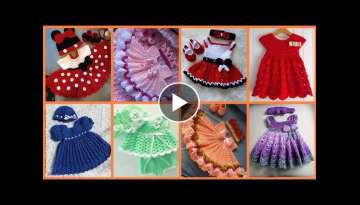 Latest Handmade Beautiful Crochet Baby Frocks Designs/ Christmas crochet frocks / new crochet dre...