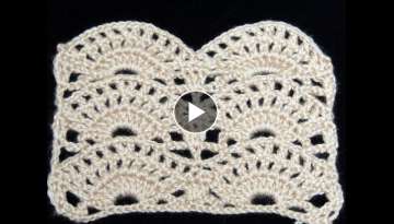 Crochet : Punto Abanico