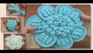 Crochet Flower with Spiral Petals Tutorial 175
