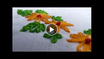 Easy Hand Embroidery Works | Lazy Daisy | HandiWorks Tutorials #11