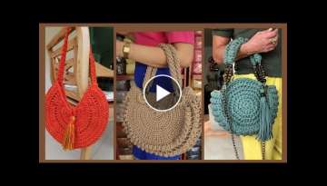 Stunning And Elegant Designer Crochet Colorful Handmade Hand Bags /Purse Collection