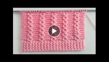 How To Make Beautiful Knitting Stitch Pattern For Sweater/Cardigan/Gents Sweater/Blankets