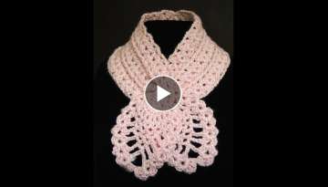Crochet : Bufanda de Pinas. Parte 2 de 2