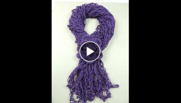 Crochet : Bufanda con Flor y Punto Salomon