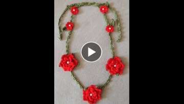 Crochet : Collar de Flores. Parte 1 de 2