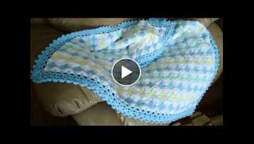 Mantita de Bebe en Punto Tunecino y Crochet (Parte 1)