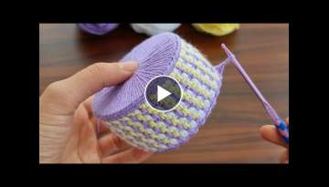 Crochet Mini Gift Bag Mini bolsa de regalo de ganchillo