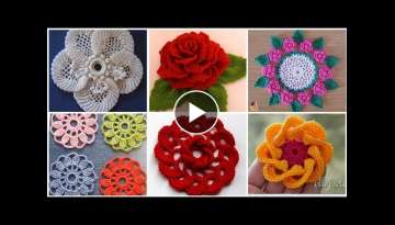 beautiful and attractive crochet flower design patterns