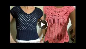 Beautiful and stylish hand made crochet tops and blouses designs ideas